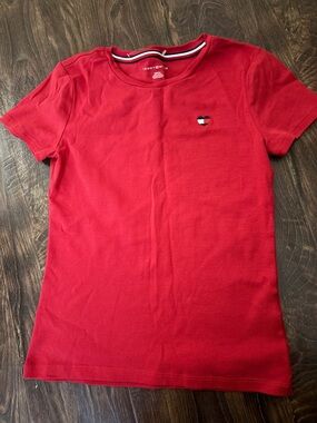 Tommy Hilfiger red short sleeve shirt